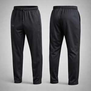 Under Armour Mens Loose Fit Athletic Jogger Pants Black Lg Training Sweatpants